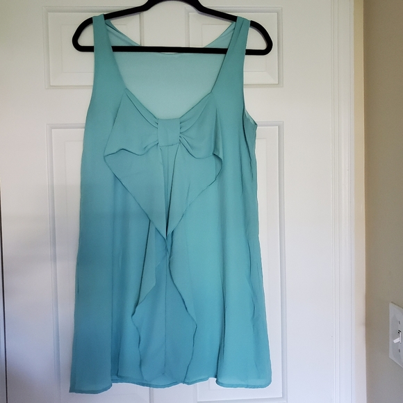 Bow🎀Back Tank Mini Dress - Picture 2 of 4